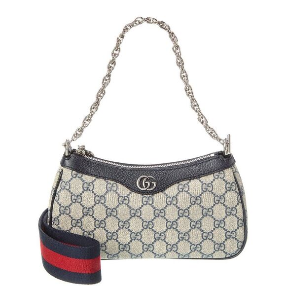 Gucci Handbags - Gucci Ophidia Small Gg Supreme Canvas & Leather Shoulder Bag, Blue